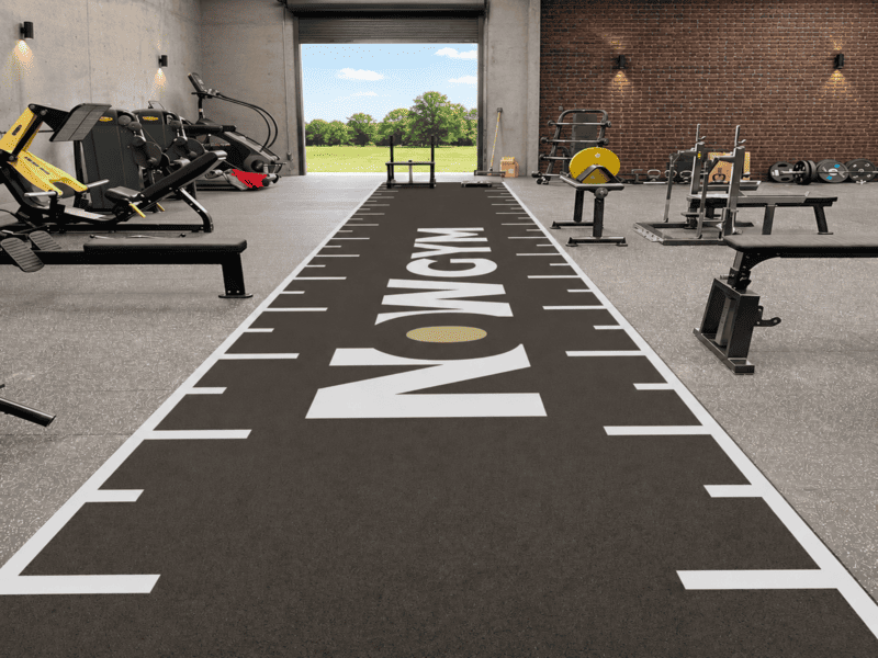 gym turf installation pile direction